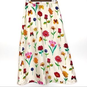 Tao collection 100% Silk Flower Skirt size 8